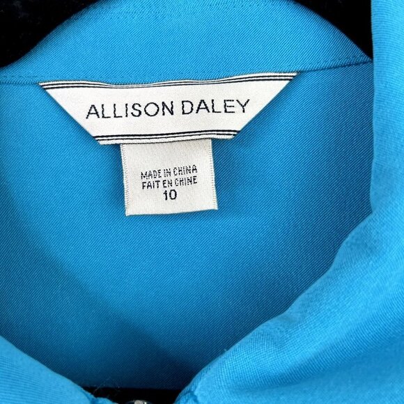 Allison Daley Y2K blue zip up size 10 - Picture 2 of 7